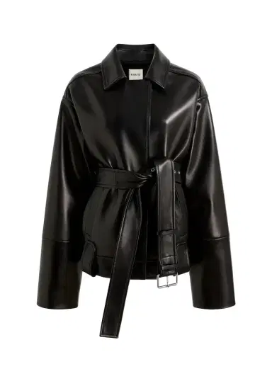 Khaite Alder Jacket In Black Leather | Thumbnail 1 Khaite Alder Jacket In Black Leather | Thumbnail 1