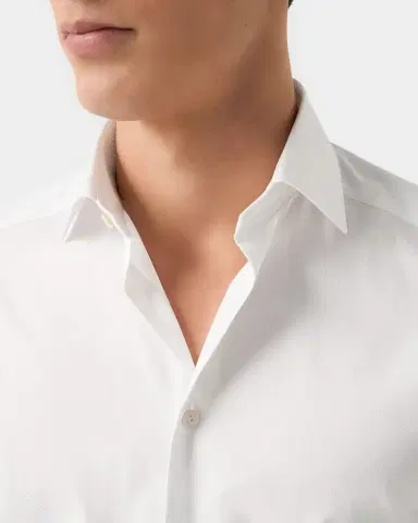 Eton Men 's Elevated Semi Solid Cotton Dress Shirt | Thumbnail 5 Eton Men 's Elevated Semi Solid Cotton Dress Shirt | Thumbnail 5