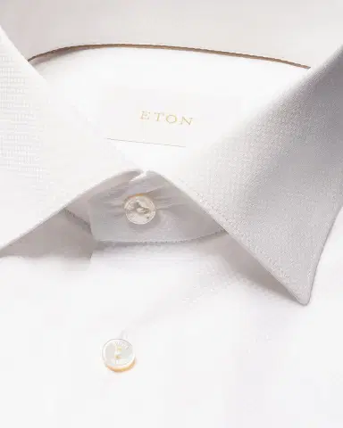 Eton Men 's Elevated Semi Solid Cotton Dress Shirt | Thumbnail 6 Eton Men 's Elevated Semi Solid Cotton Dress Shirt | Thumbnail 6