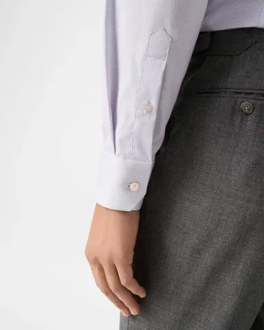 Eton Men's Micro-Woven Elevated Twill Dress Shirt | Thumbnail 8 Eton Men's Micro-Woven Elevated Twill Dress Shirt | Thumbnail 8