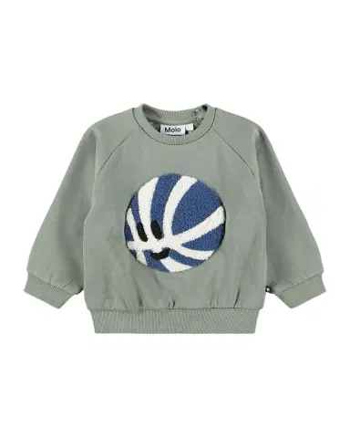 Molo Boy 's Disc White Noise Cotton Sweatshirt, Size 3M-2 | Thumbnail 1 Molo Boy 's Disc White Noise Cotton Sweatshirt, Size 3M-2 | Thumbnail 1