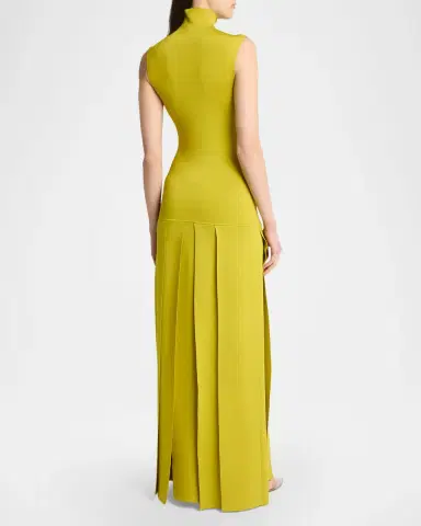 Alaïa Turtleneck Carwash Knit Maxi Dress | Thumbnail 3 Alaïa Turtleneck Carwash Knit Maxi Dress | Thumbnail 3