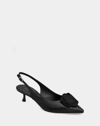 Roger Vivier I Love Rose Vivier 45mm Leather Slingback Pumps | Thumbnail 4 Roger Vivier I Love Rose Vivier 45mm Leather Slingback Pumps | Thumbnail 4
