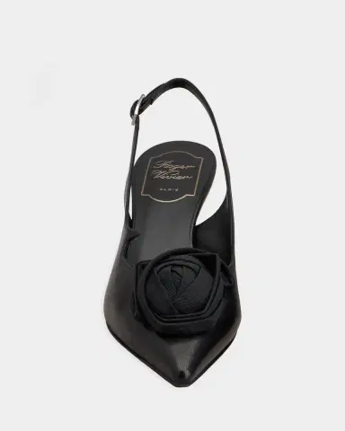 Roger Vivier I Love Rose Vivier 45mm Leather Slingback Pumps | Thumbnail 6 Roger Vivier I Love Rose Vivier 45mm Leather Slingback Pumps | Thumbnail 6