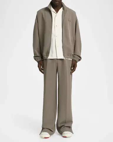 AMIRI Men's Logo Patch Wide-Leg Stretch Trousers | Thumbnail 2 AMIRI Men's Logo Patch Wide-Leg Stretch Trousers | Thumbnail 2