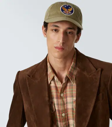 RRL Embroidered cotton cap | Thumbnail 3 RRL Embroidered cotton cap | Thumbnail 3