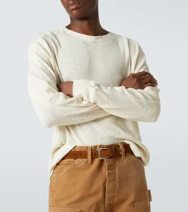 RRL Waffle-knit cotton sweater | Thumbnail 6 RRL Waffle-knit cotton sweater | Thumbnail 6