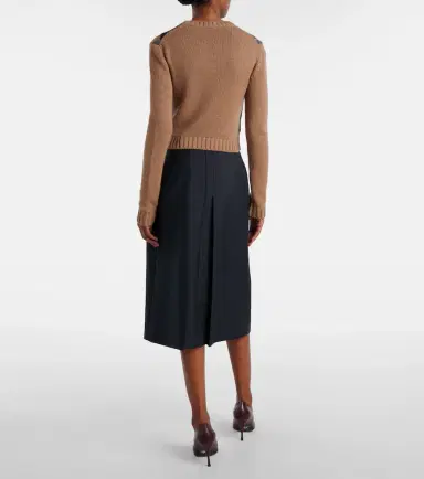 Prada Argyle cashmere sweater | Thumbnail 6 Prada Argyle cashmere sweater | Thumbnail 6