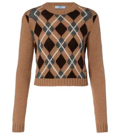 Prada Argyle cashmere sweater | Thumbnail 1 Prada Argyle cashmere sweater | Thumbnail 1