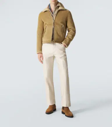 Tom Ford Shearling-trimmed leather jacket | Thumbnail 2 Tom Ford Shearling-trimmed leather jacket | Thumbnail 2