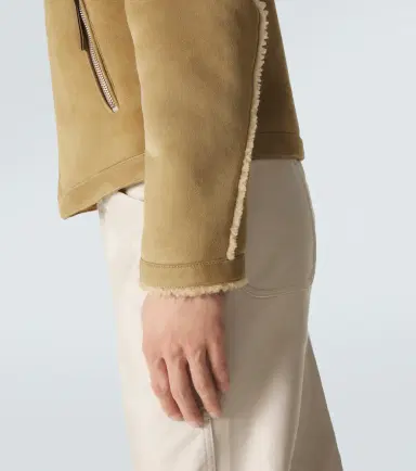 Tom Ford Shearling-trimmed leather jacket | Thumbnail 8 Tom Ford Shearling-trimmed leather jacket | Thumbnail 8
