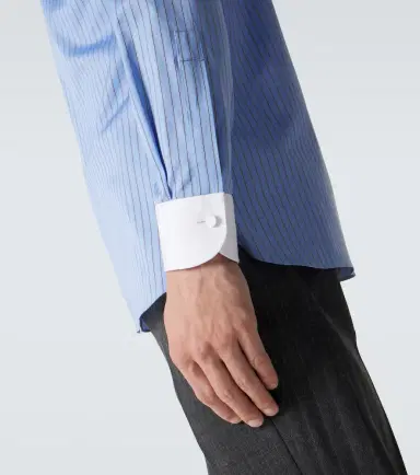 Tom Ford Striped cotton satin shirt | Thumbnail 4 Tom Ford Striped cotton satin shirt | Thumbnail 4