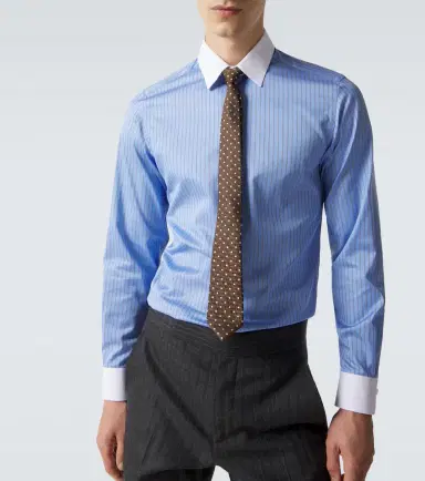 Tom Ford Striped cotton satin shirt | Thumbnail 5 Tom Ford Striped cotton satin shirt | Thumbnail 5