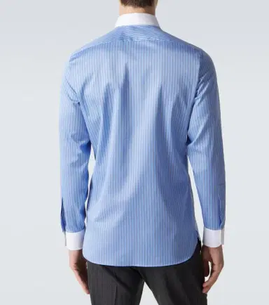 Tom Ford Striped cotton satin shirt | Thumbnail 7 Tom Ford Striped cotton satin shirt | Thumbnail 7