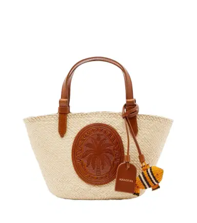 Aquazzura Tropical Mini raffia top-handle bag | Thumbnail 1 Aquazzura Tropical Mini raffia top-handle bag | Thumbnail 1