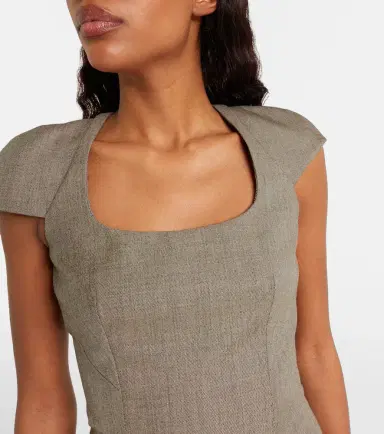 McQueen Draped gathered minidress | Thumbnail 6 McQueen Draped gathered minidress | Thumbnail 6
