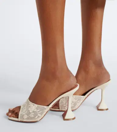 Amina Muaddi Lupita lace mules | Thumbnail 6 Amina Muaddi Lupita lace mules | Thumbnail 6