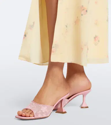 Amina Muaddi Lupita floral mules | Thumbnail 6 Amina Muaddi Lupita floral mules | Thumbnail 6