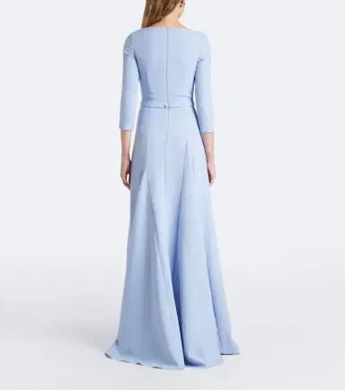 Safiyaa Emilia crêpe gown | Thumbnail 2 Safiyaa Emilia crêpe gown | Thumbnail 2