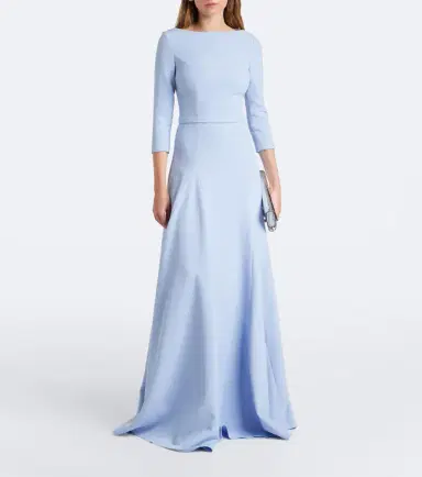 Safiyaa Emilia crêpe gown | Thumbnail 3 Safiyaa Emilia crêpe gown | Thumbnail 3