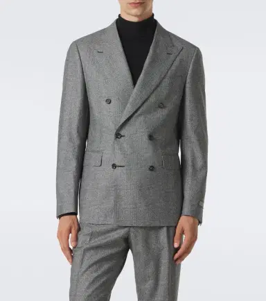 Canali Checked double-breasted wool suit | Thumbnail 3 Canali Checked double-breasted wool suit | Thumbnail 3