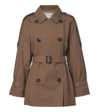 Max Mara Cropped cotton-blend twill trench coat | Thumbnail 1 Max Mara Cropped cotton-blend twill trench coat | Thumbnail 1