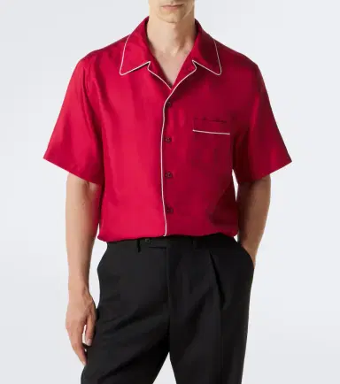 Dolce & Gabbana Silk satin bowling shirt | Thumbnail 2 Dolce & Gabbana Silk satin bowling shirt | Thumbnail 2