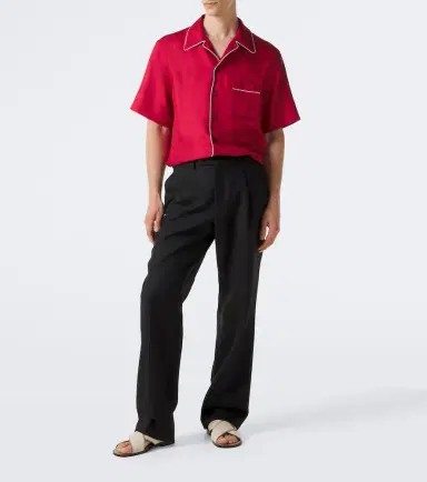 Dolce & Gabbana Silk satin bowling shirt | Thumbnail 4 Dolce & Gabbana Silk satin bowling shirt | Thumbnail 4