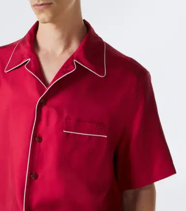 Dolce & Gabbana Silk satin bowling shirt | Thumbnail 5 Dolce & Gabbana Silk satin bowling shirt | Thumbnail 5