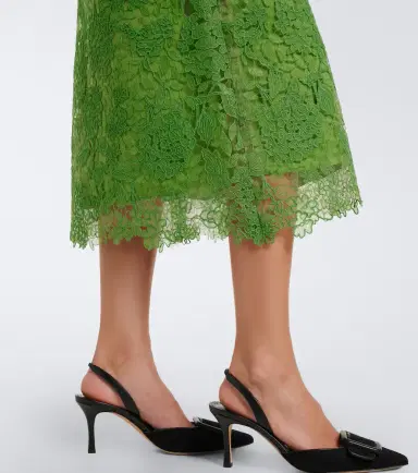 Carolina Herrera Floral lace midi skirt | Thumbnail 4 Carolina Herrera Floral lace midi skirt | Thumbnail 4