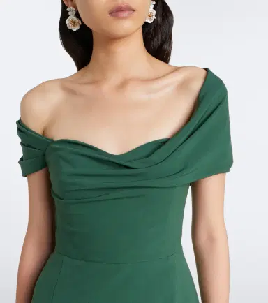 Carolina Herrera Off-shoulder wool-blend cocktail dress | Thumbnail 2 Carolina Herrera Off-shoulder wool-blend cocktail dress | Thumbnail 2
