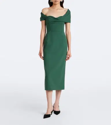 Carolina Herrera Off-shoulder wool-blend cocktail dress | Thumbnail 5 Carolina Herrera Off-shoulder wool-blend cocktail dress | Thumbnail 5