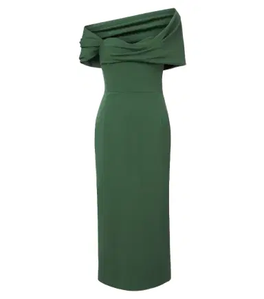 Carolina Herrera Off-shoulder wool-blend cocktail dress | Thumbnail 1 Carolina Herrera Off-shoulder wool-blend cocktail dress | Thumbnail 1