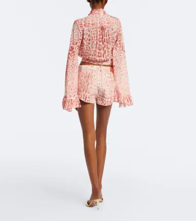Roberto Cavalli Leopard-print denim shorts | Thumbnail 5 Roberto Cavalli Leopard-print denim shorts | Thumbnail 5