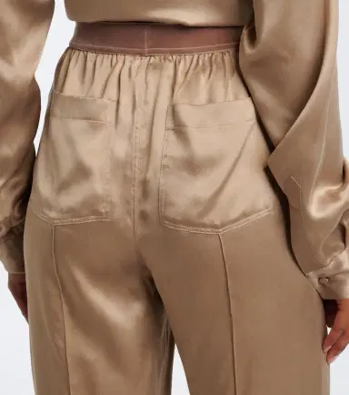 Tom Ford Silk satin straight pants | Thumbnail 4 Tom Ford Silk satin straight pants | Thumbnail 4