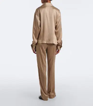 Tom Ford Silk satin straight pants | Thumbnail 6 Tom Ford Silk satin straight pants | Thumbnail 6