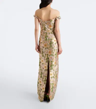 Markarian Off-shoulder floral brocade gown | Thumbnail 2 Markarian Off-shoulder floral brocade gown | Thumbnail 2