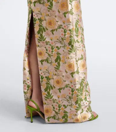 Markarian Off-shoulder floral brocade gown | Thumbnail 4 Markarian Off-shoulder floral brocade gown | Thumbnail 4