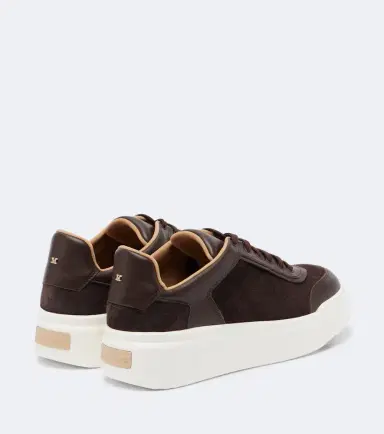 Max Mara Leather-trimmed suede platform sneakers | Thumbnail 2 Max Mara Leather-trimmed suede platform sneakers | Thumbnail 2