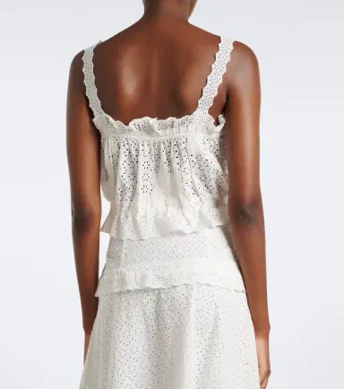 Ulla Johnson Isola broderie anglaise cotton top | Thumbnail 5 Ulla Johnson Isola broderie anglaise cotton top | Thumbnail 5
