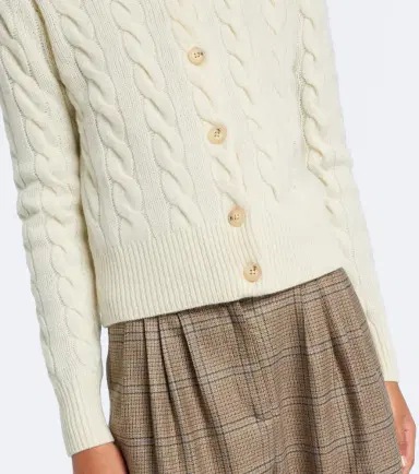 Polo Ralph Lauren Cable-knit wool and cashmere cardigan | Thumbnail 3 Polo Ralph Lauren Cable-knit wool and cashmere cardigan | Thumbnail 3