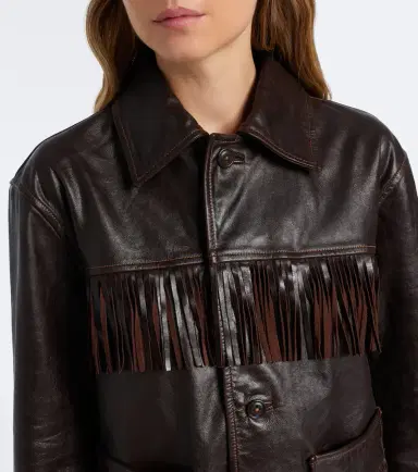 Polo Ralph Lauren Fringed leather jacket | Thumbnail 2 Polo Ralph Lauren Fringed leather jacket | Thumbnail 2