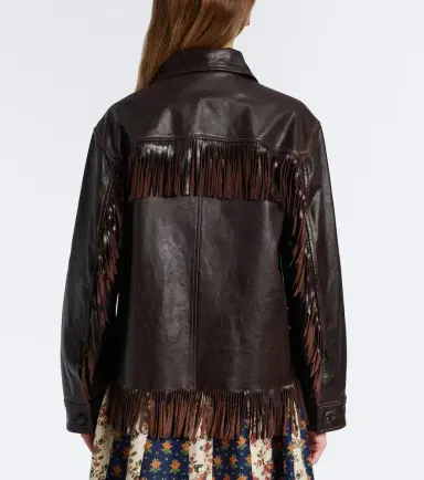 Polo Ralph Lauren Fringed leather jacket | Thumbnail 3 Polo Ralph Lauren Fringed leather jacket | Thumbnail 3