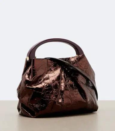 Dries Van Noten Mini metallic leather top-handle bag | Thumbnail 3 Dries Van Noten Mini metallic leather top-handle bag | Thumbnail 3