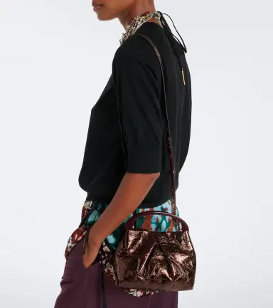 Dries Van Noten Mini metallic leather top-handle bag | Thumbnail 6 Dries Van Noten Mini metallic leather top-handle bag | Thumbnail 6