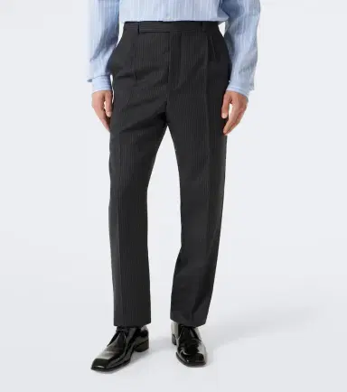Saint Laurent Pinstripe wool straight pants | Thumbnail 4 Saint Laurent Pinstripe wool straight pants | Thumbnail 4
