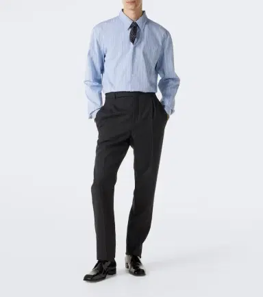 Saint Laurent Pinstripe wool straight pants | Thumbnail 5 Saint Laurent Pinstripe wool straight pants | Thumbnail 5