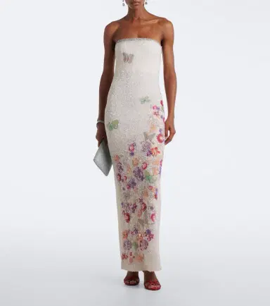 LA FUORI Là Fuori Bianca Moonlight embellished bustier gown | Thumbnail 2 LA FUORI Là Fuori Bianca Moonlight embellished bustier gown | Thumbnail 2
