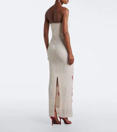 LA FUORI Là Fuori Bianca Moonlight embellished bustier gown | Thumbnail 5 LA FUORI Là Fuori Bianca Moonlight embellished bustier gown | Thumbnail 5