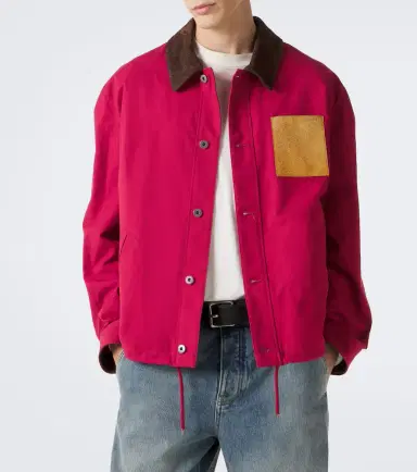 Loewe Suede-trimmed cotton canvas jacket | Thumbnail 5 Loewe Suede-trimmed cotton canvas jacket | Thumbnail 5